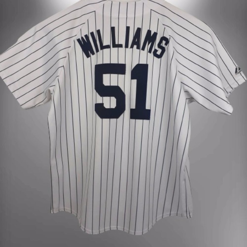 Majestic New York Yankees Bernie Williams 51 Jersey Mens XXL